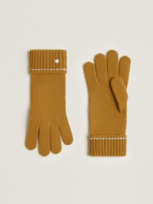 手袋 - メンズ カシミヤニットキャップ＆レザーグローブ | Hermès